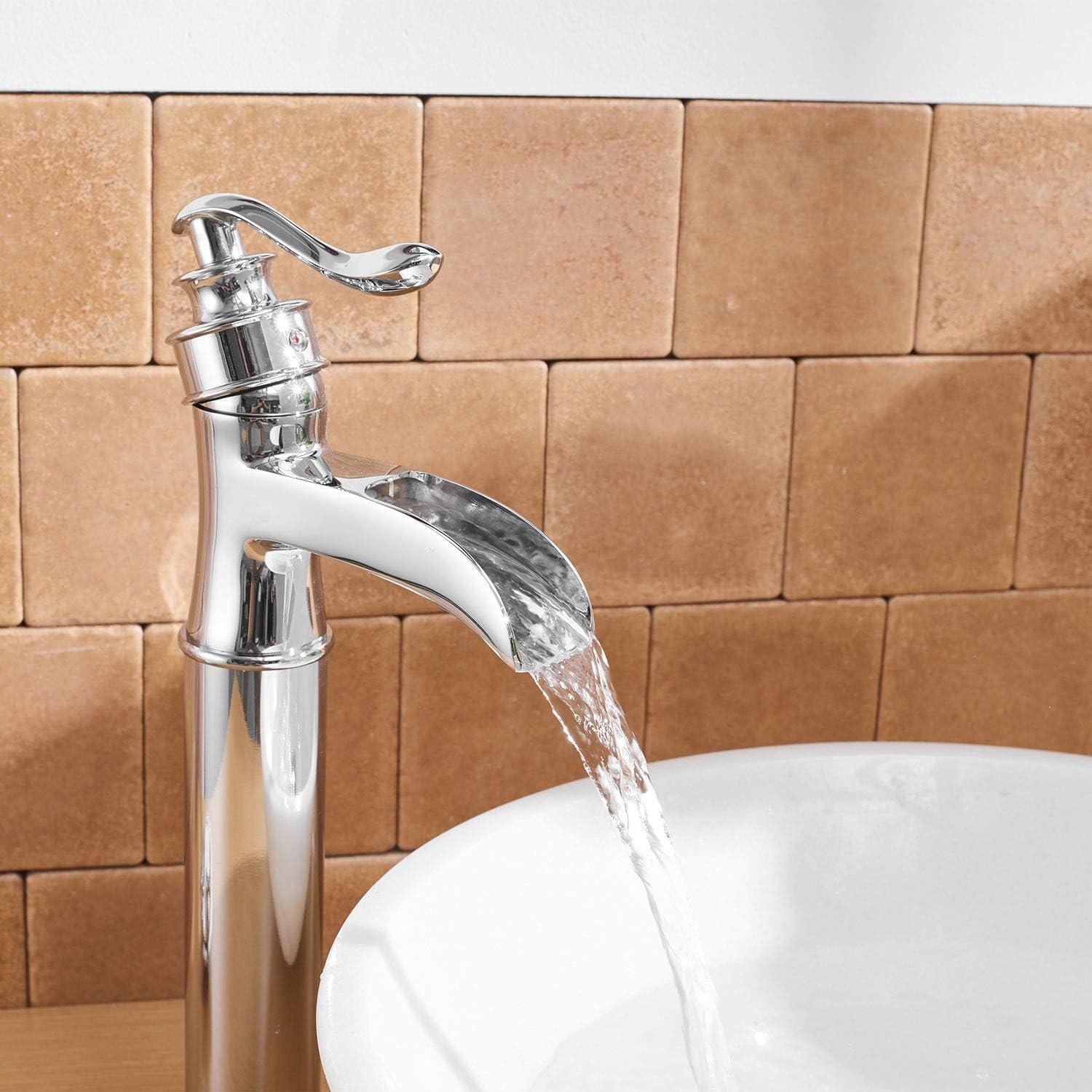 Vessel Sink Faucet Single-handle Bathroom Faucet with Drain Assembly