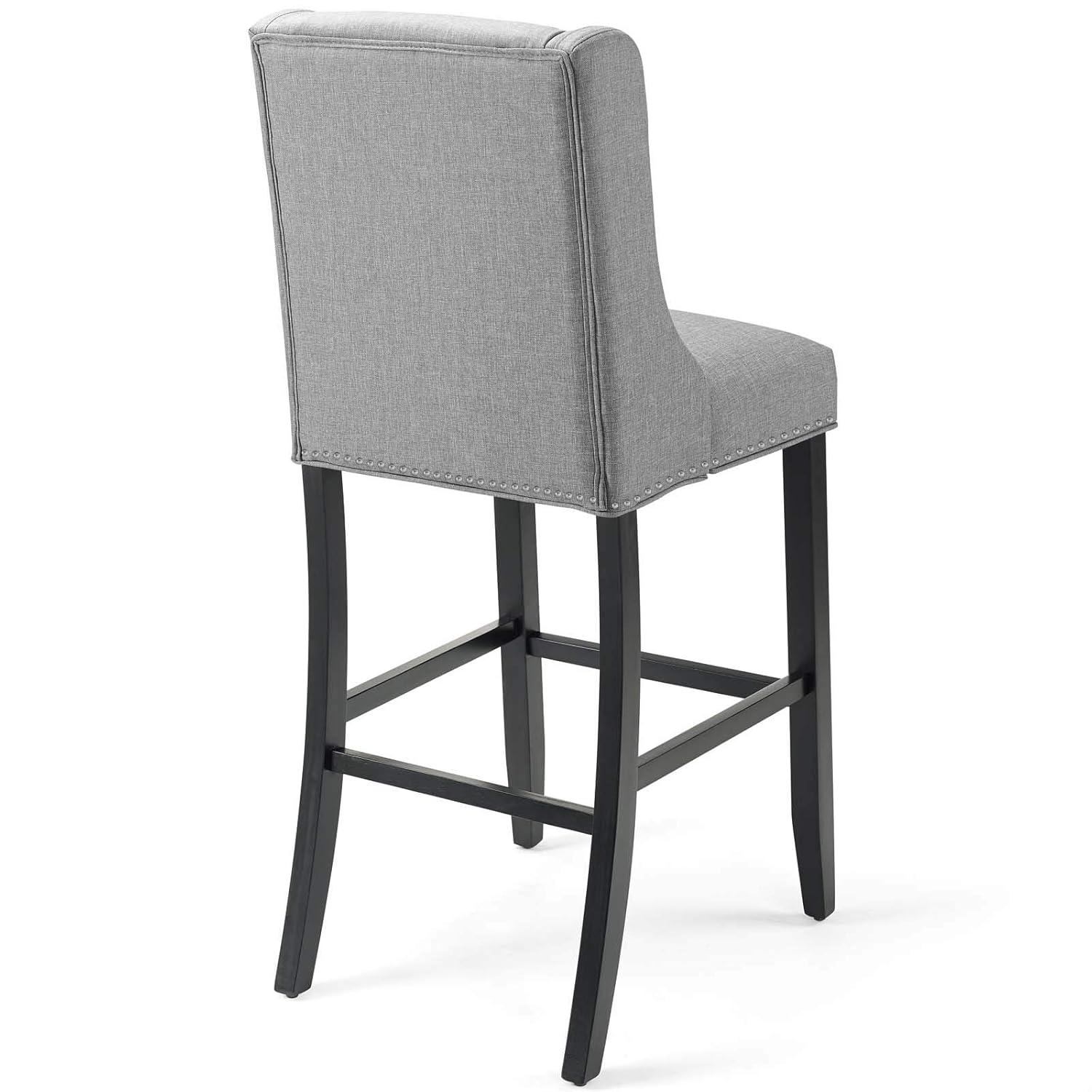 Modway Baron Upholstered Fabric Bar Stool