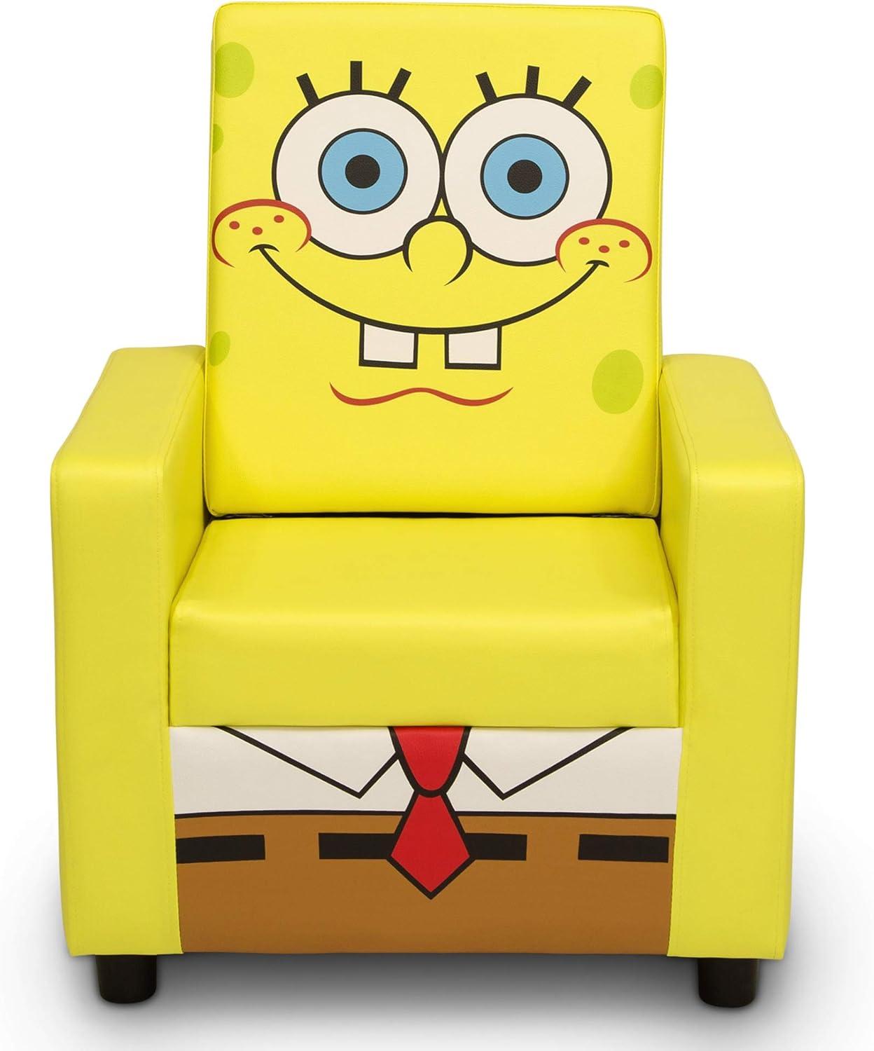 SpongeBob SquarePants High Back Upholstered Kids Desk / Activity Chair