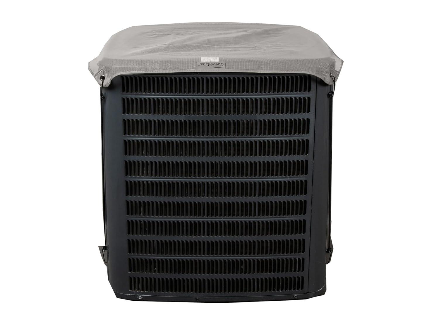 Covermates Armor Top Air Conditioner Cover â€“ Durable Outdoor Protection for AC Units, Ultima 600D Polyester, Armor Top 24W x 24D, Ripstop Grey