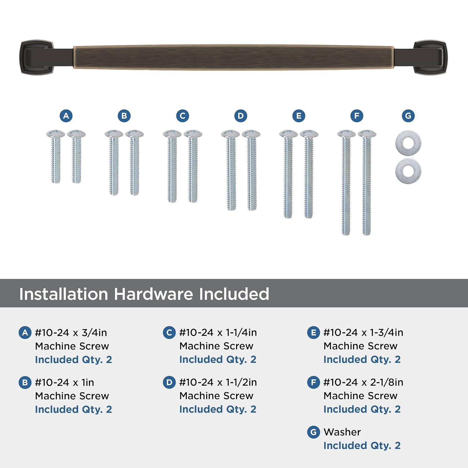 Amerock Stature 12 inch (305mm) Center-to-Center Oil-Rubbed Bronze Appliance Pull