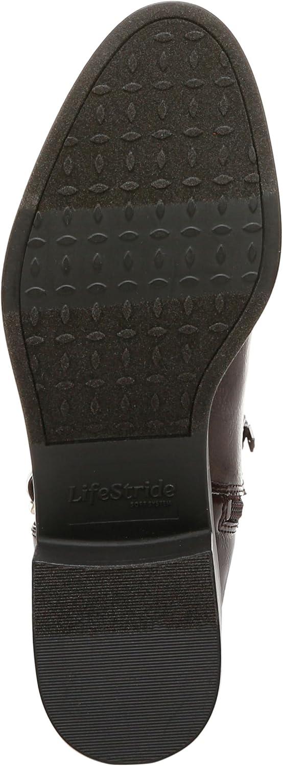 LifeStride Women's Brittany Wide Calf Fashion Boot Dark Brown 9 M