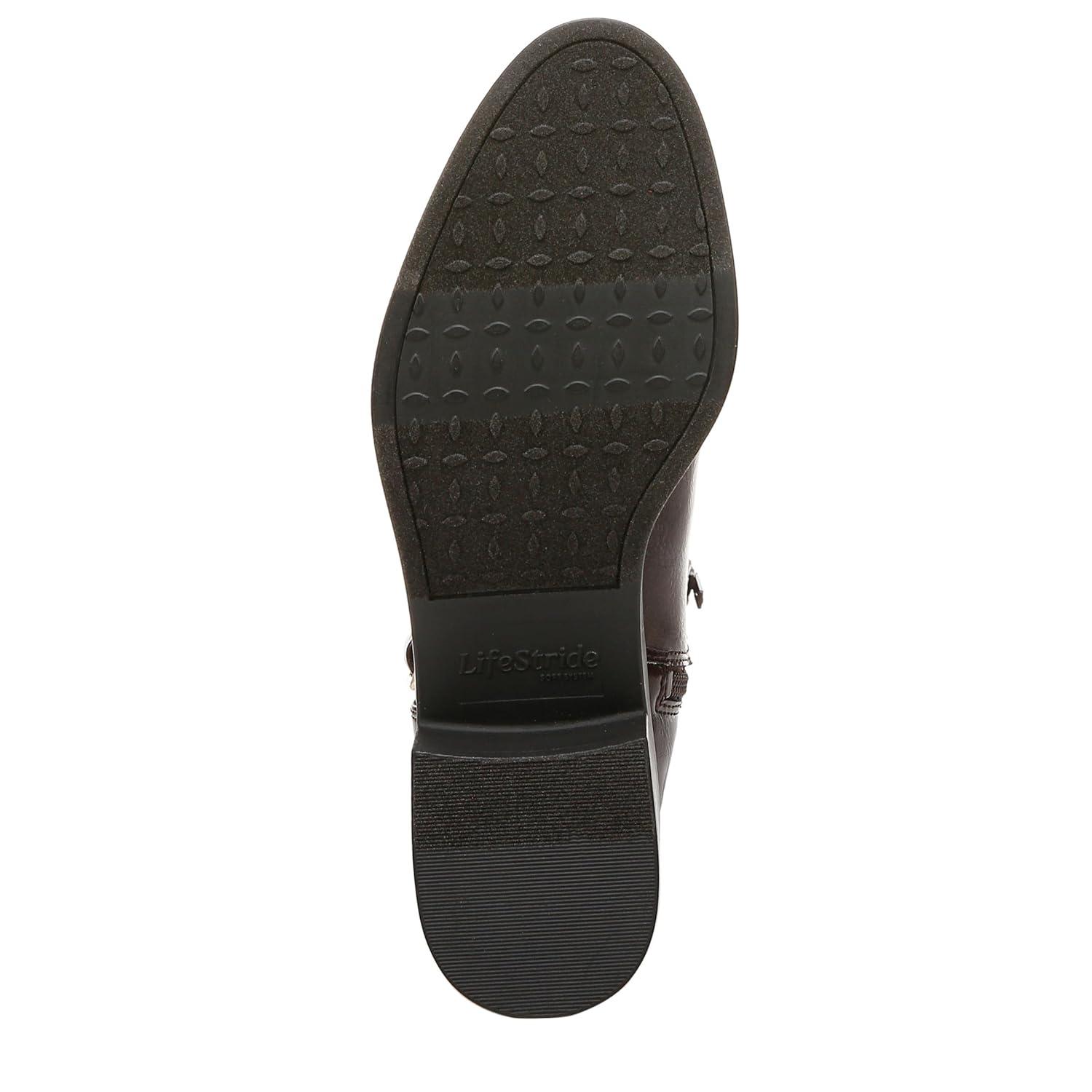 LifeStride Women's Brittany Wide Calf Fashion Boot Dark Brown 9 M