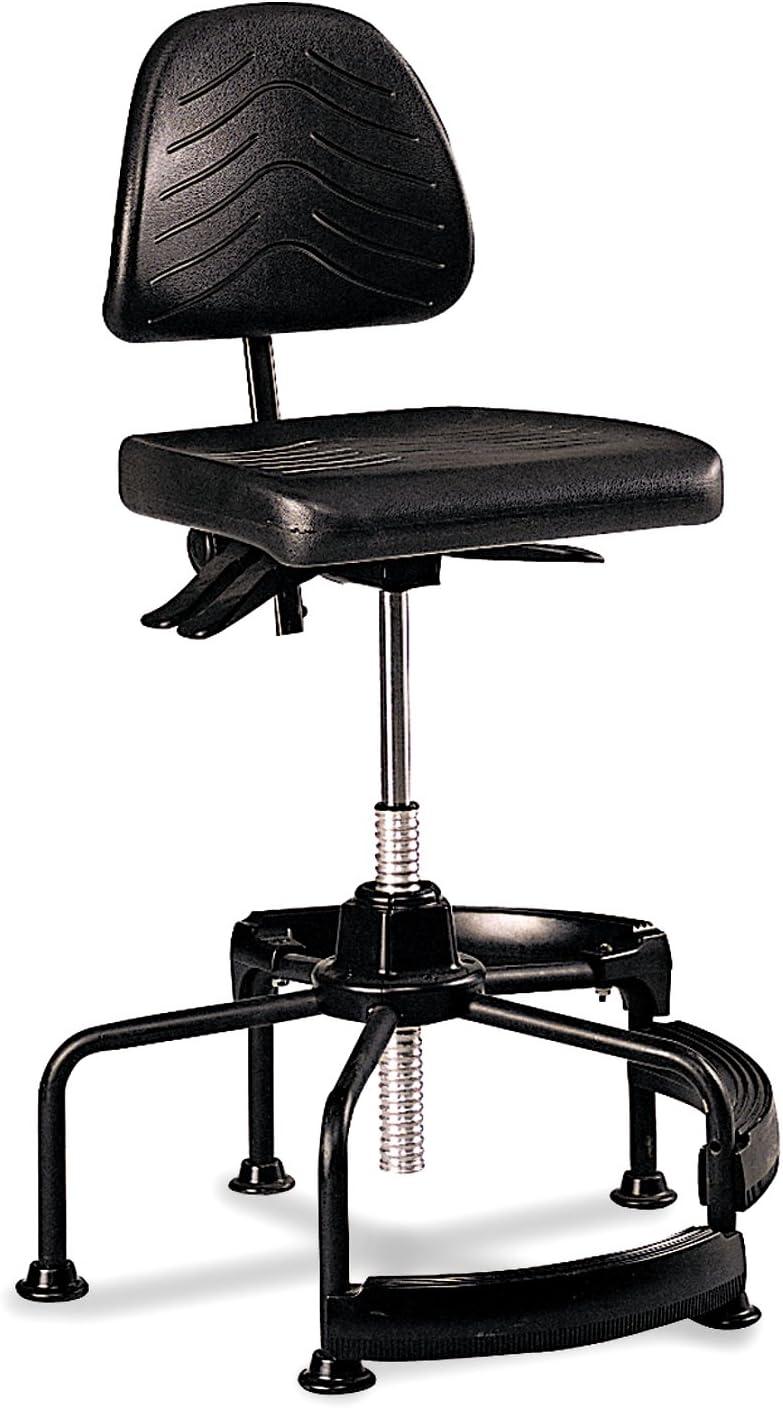 ErgoFlex 360 Swivel High-Back Task Chair in Black Polyurethane