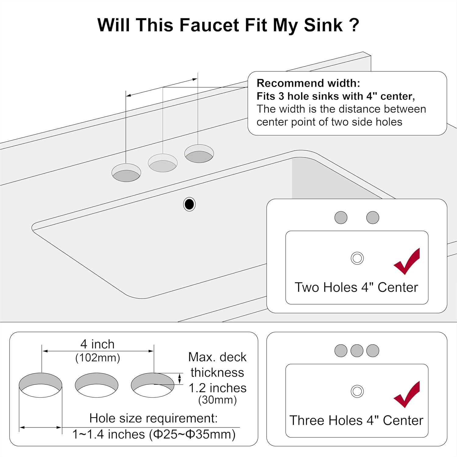 Brushed Nickel High Arc Double Handle Bathroom Faucet