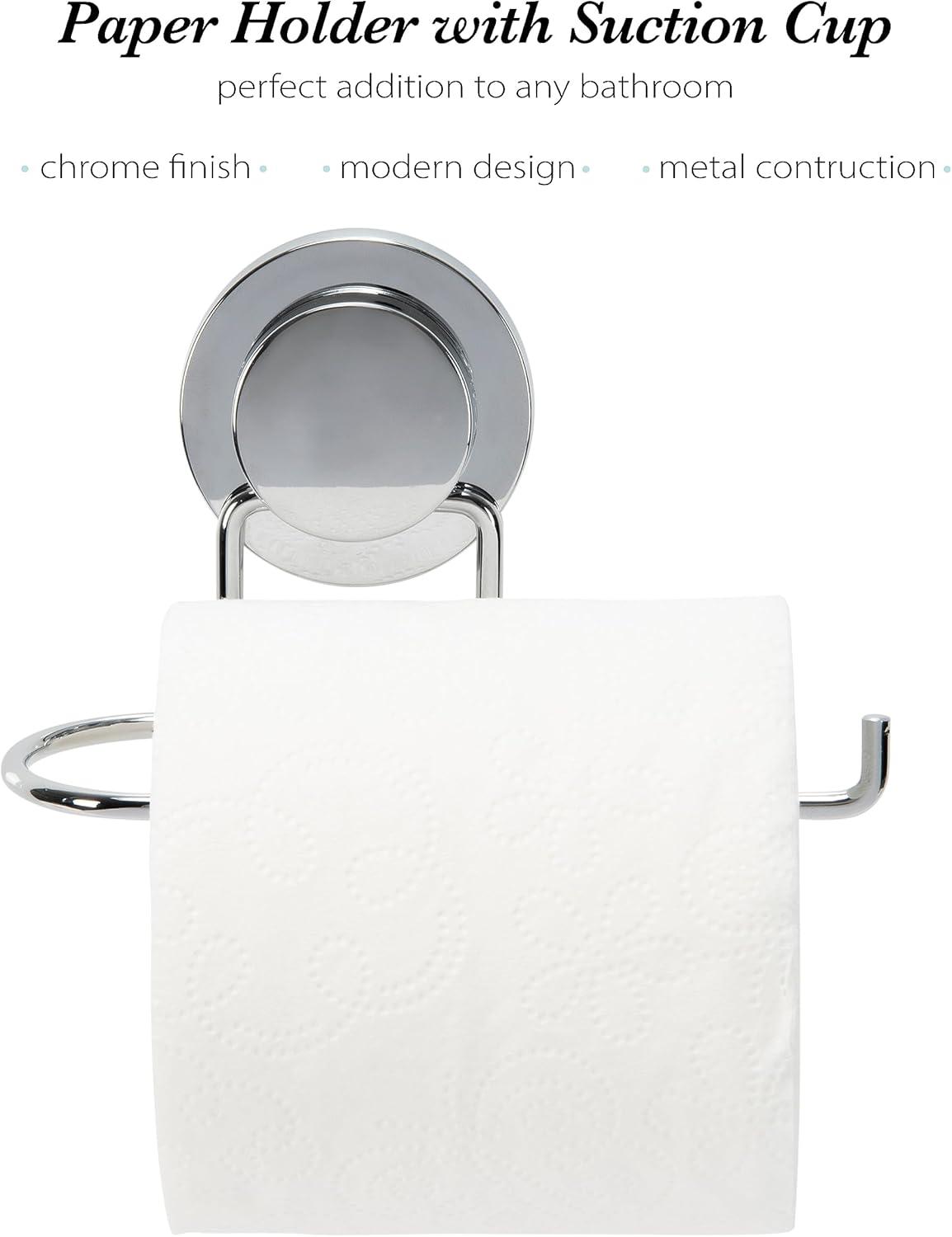 Bath Bliss Wall Mounted Toilet Paper Holder 10084-CHR