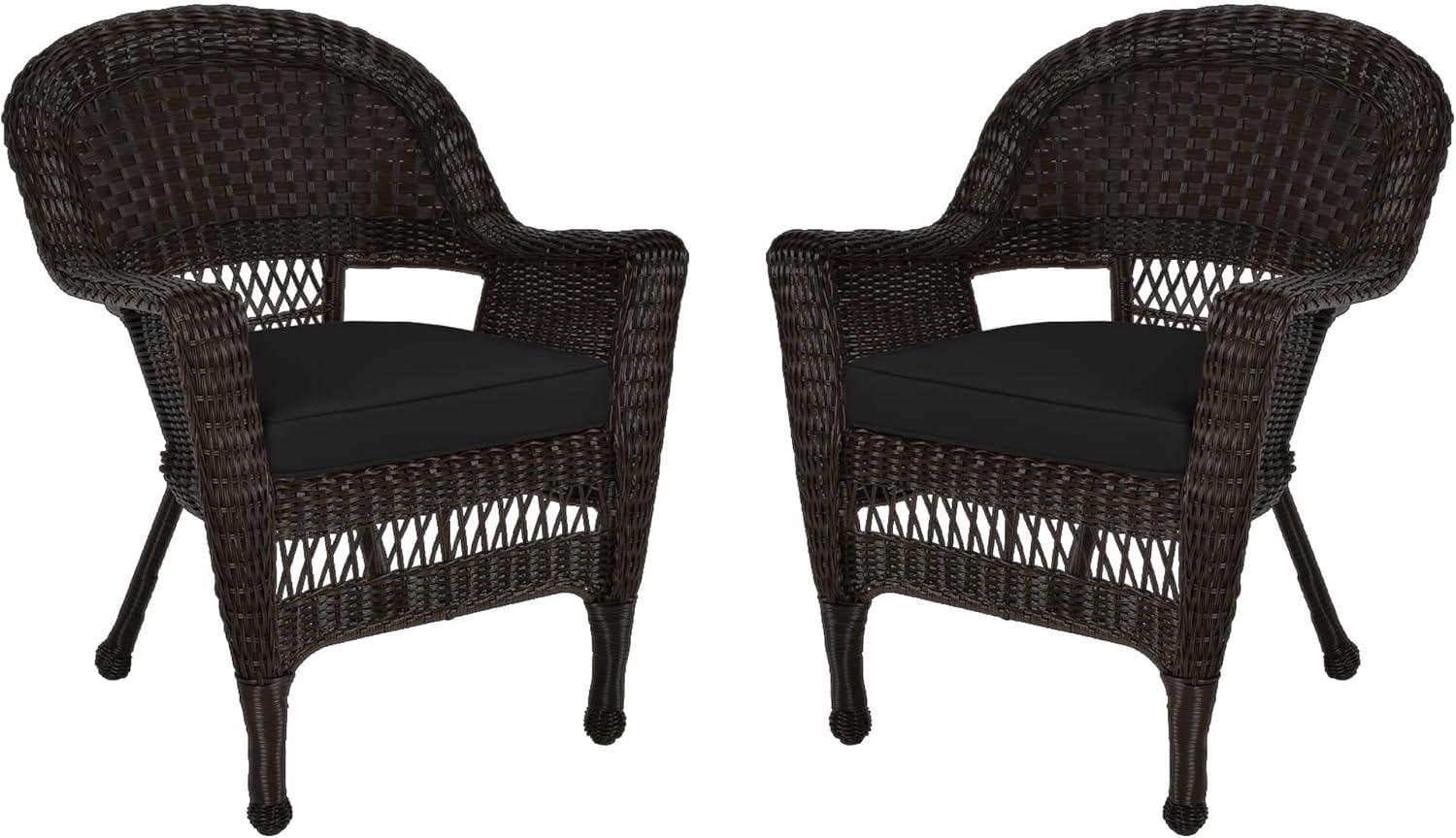 Maykoosh Victorian Elegance Chair With Black Cushion - Set Of 2