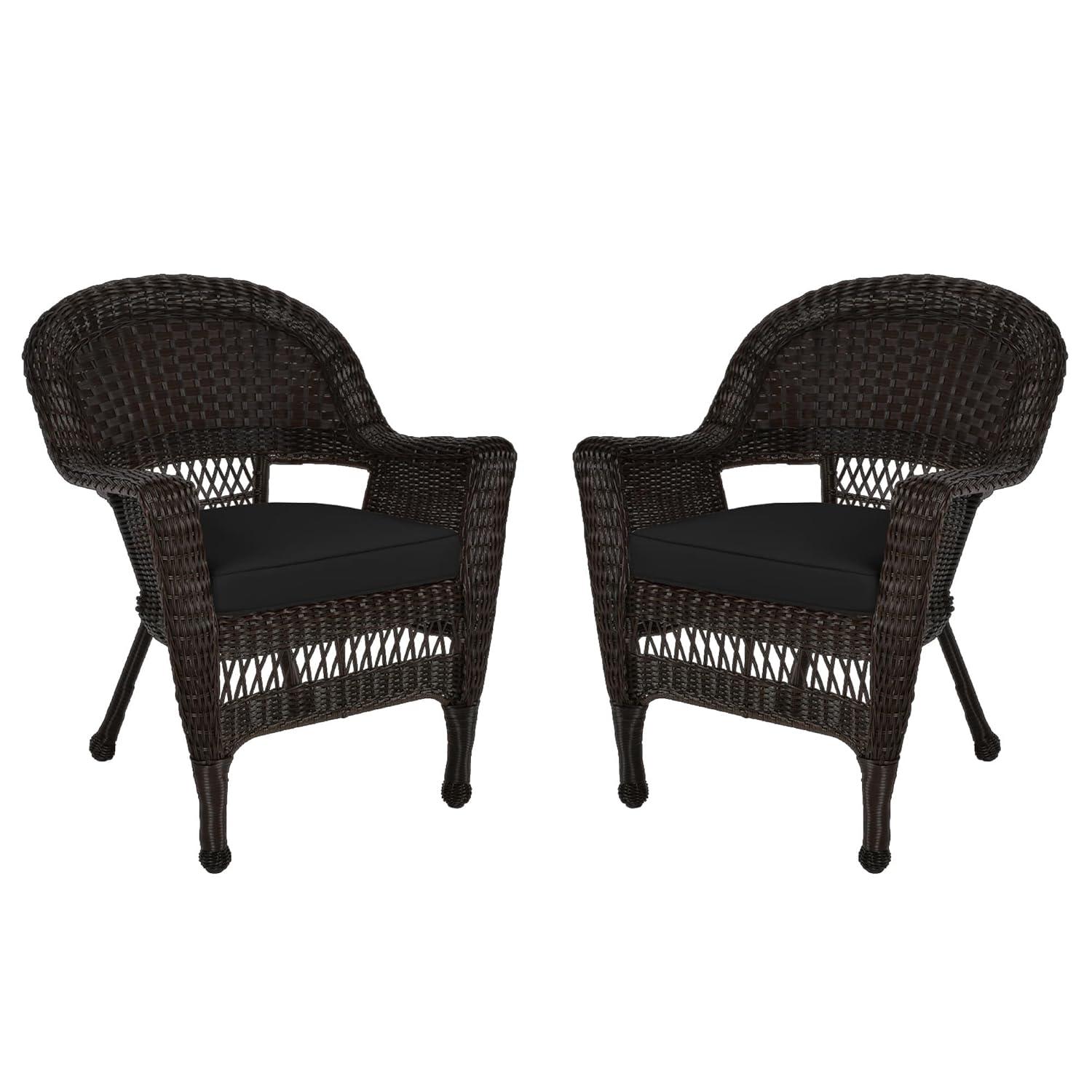 Maykoosh Victorian Elegance Chair With Black Cushion - Set Of 2