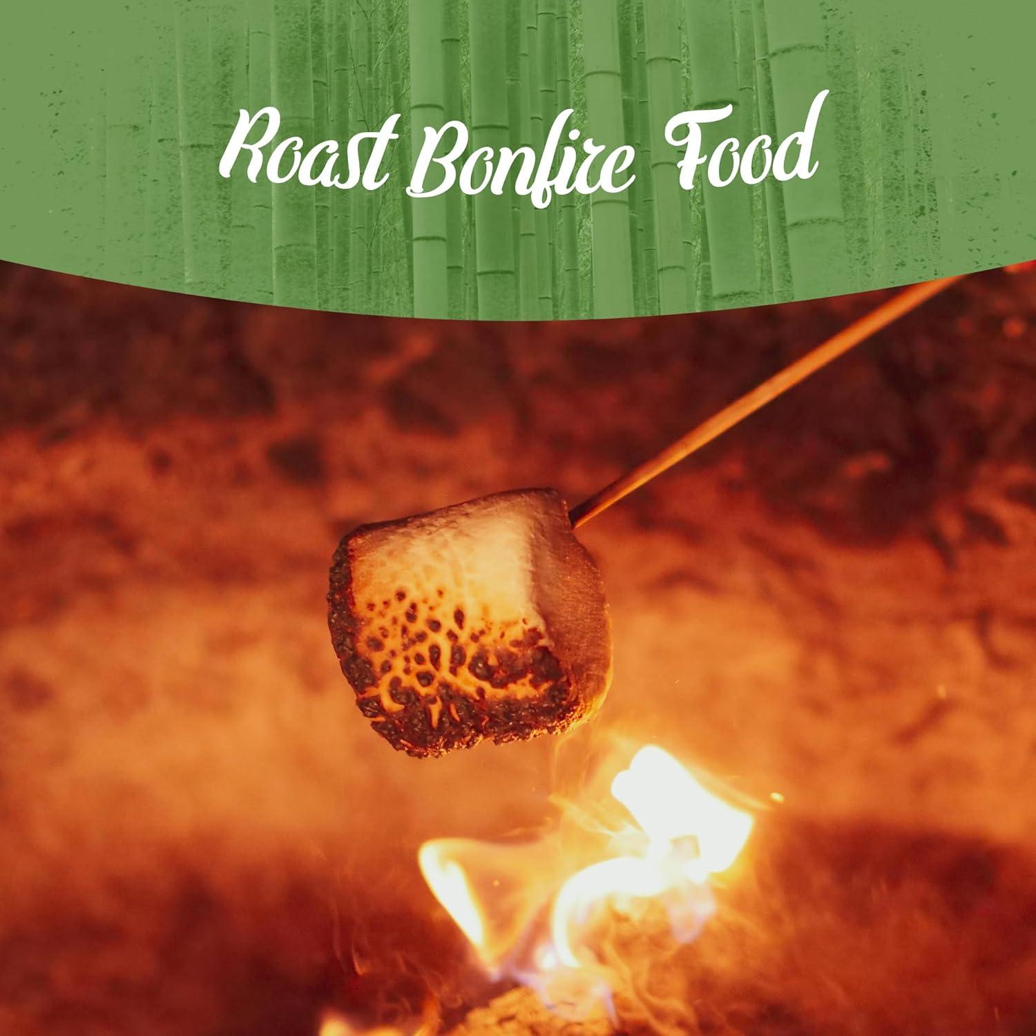 BambooMN 5mm Semi-Point Multipurpose Bonfire Roasting Bamboo Skewers - 24" (61cm) - 1,000 Pieces