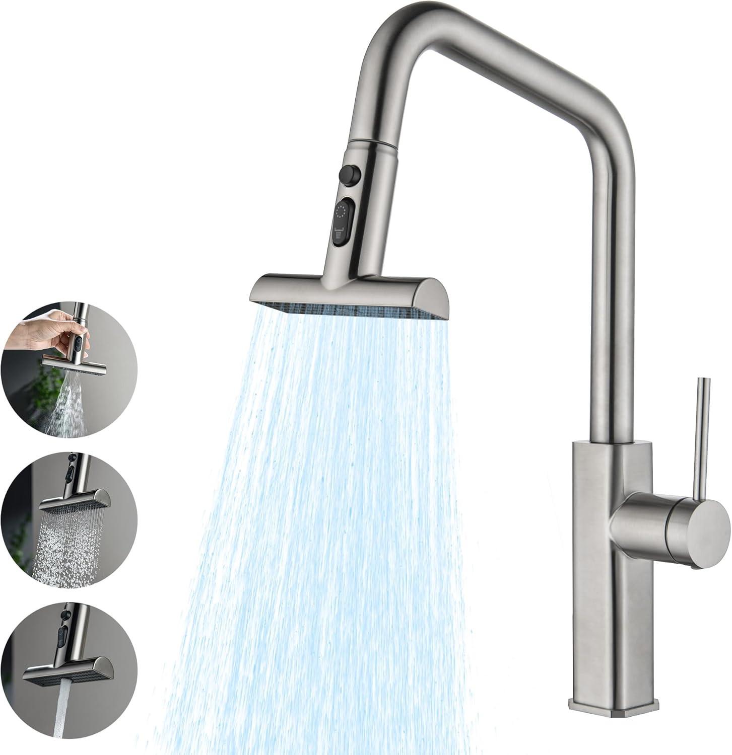 VIBRANTBATH VIBRANTBATH Pull Out Kitchen Faucet 4034-BGK