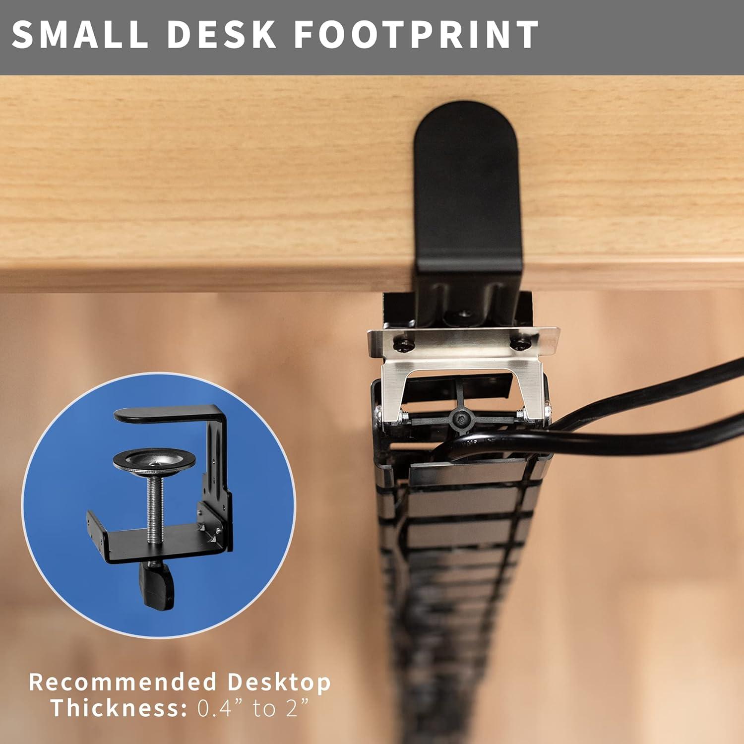 Clamp-on Vertebrae Cable Management Kit for Desk