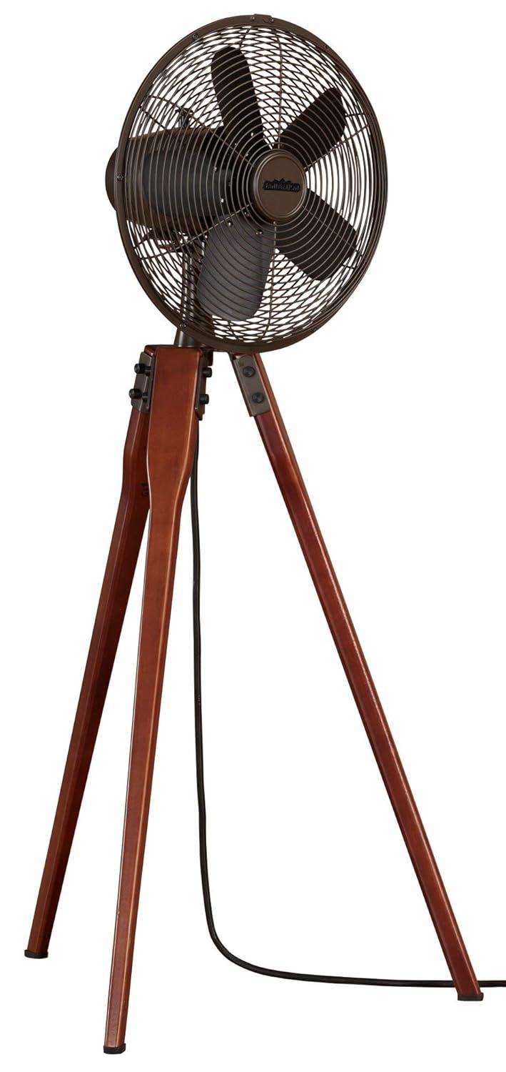 Arden Floor Fan, Satin Nickel