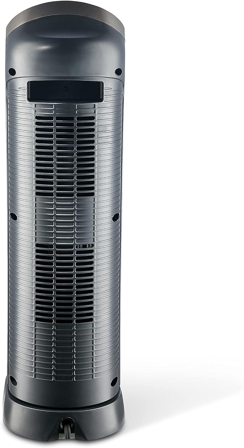 Lasko 23" 1500W Oscillating Ceramic Space Heater with Timer, Remote, Silver, 755320, New