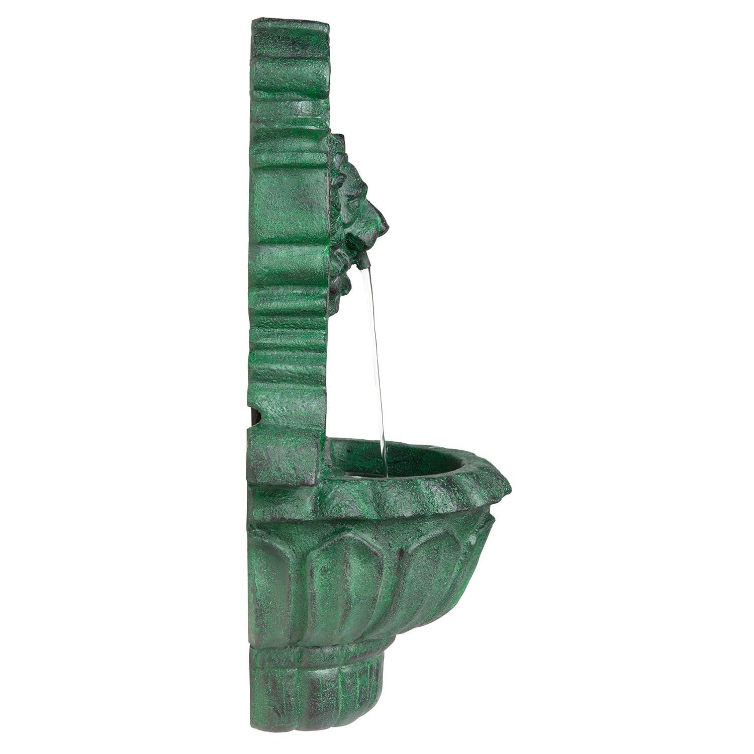 Astoria Grand Saint Remy Lion Corner Fountain with LED Lights
