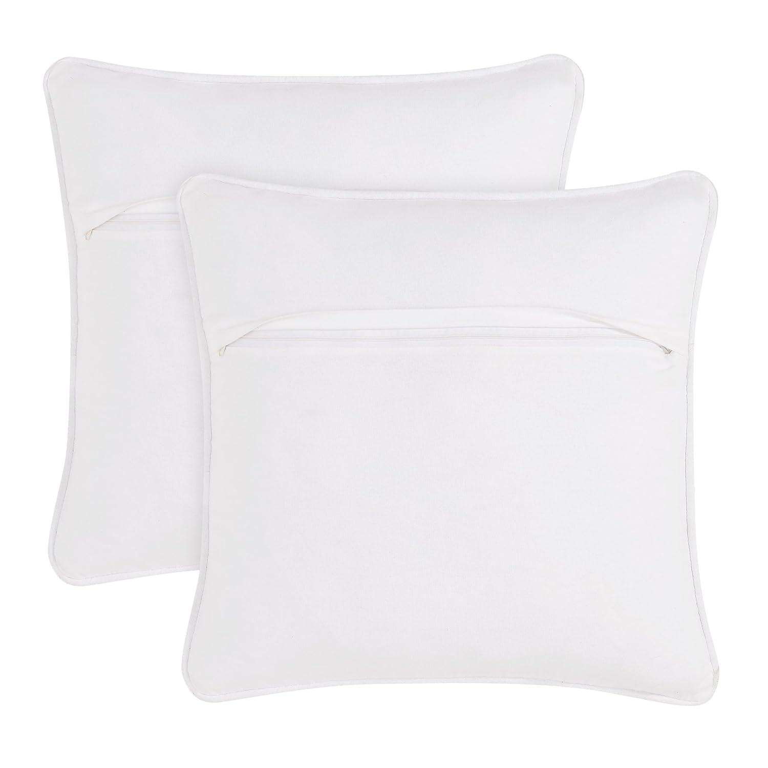 Boho Living Boho Living Jada Decorative Pillow Collection Living Cotton Blend Square Throw Pillow Cover (Set of 2)