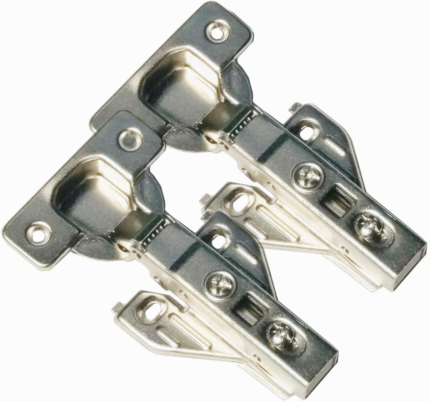 2 Piece Clip on Soft Close Hinges 105 Degree Full Overlay Premium W/Screws