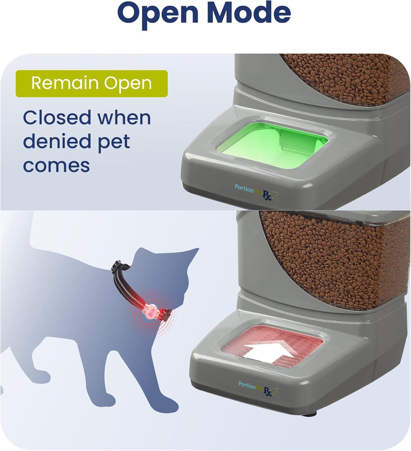 PortionPro Rx Automatic Pet Feeder with Active RFID Technology - Prevents Food Stealing, Perfect for Prescription Diets, Schedules Meals for Multiple Pets (Cats & Dogs)