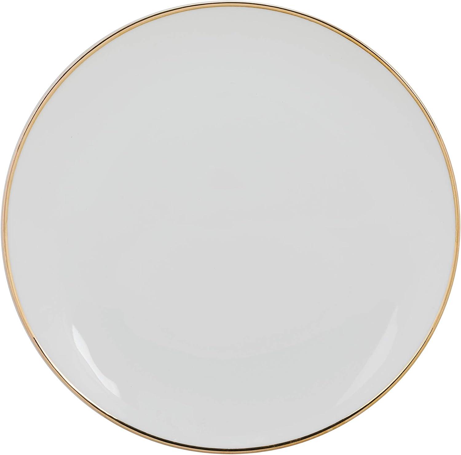 10 Strawberry Street Coupe Gold Line Porcelain Bread & Butter Plate Set of 6