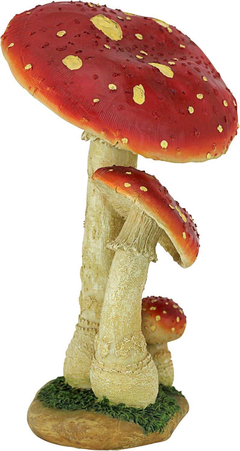 Mystic Forest Red Mushroom Statue