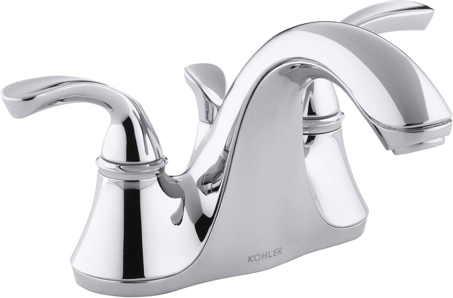 Forté Two-Handle 4 Inch Centerset Bathroom Faucet with Drain Assembly, 1.2 GPM