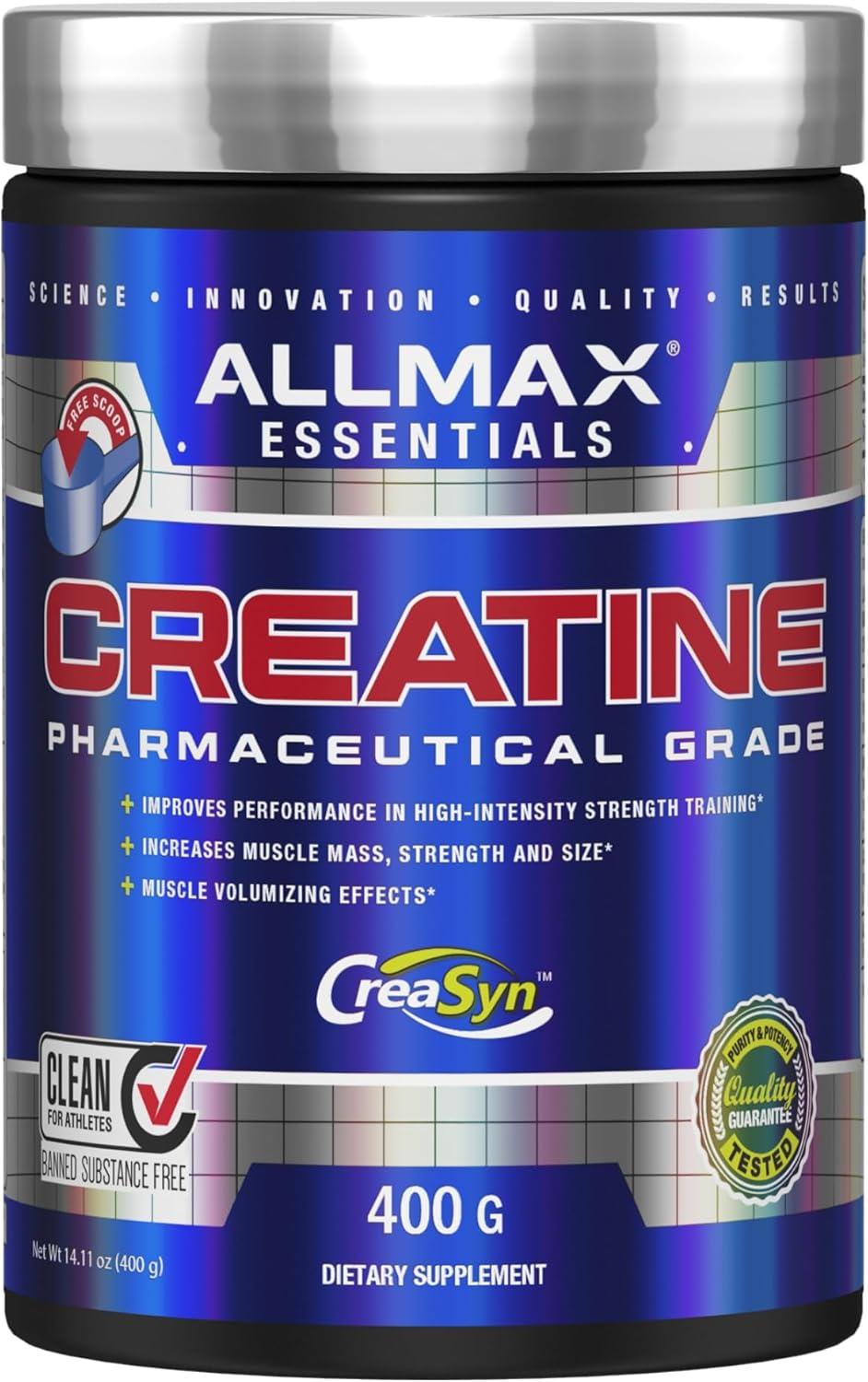 ALLMAX Creatine, Pharmaceutical Grade, Unflavored, 14.11 oz (400 g)