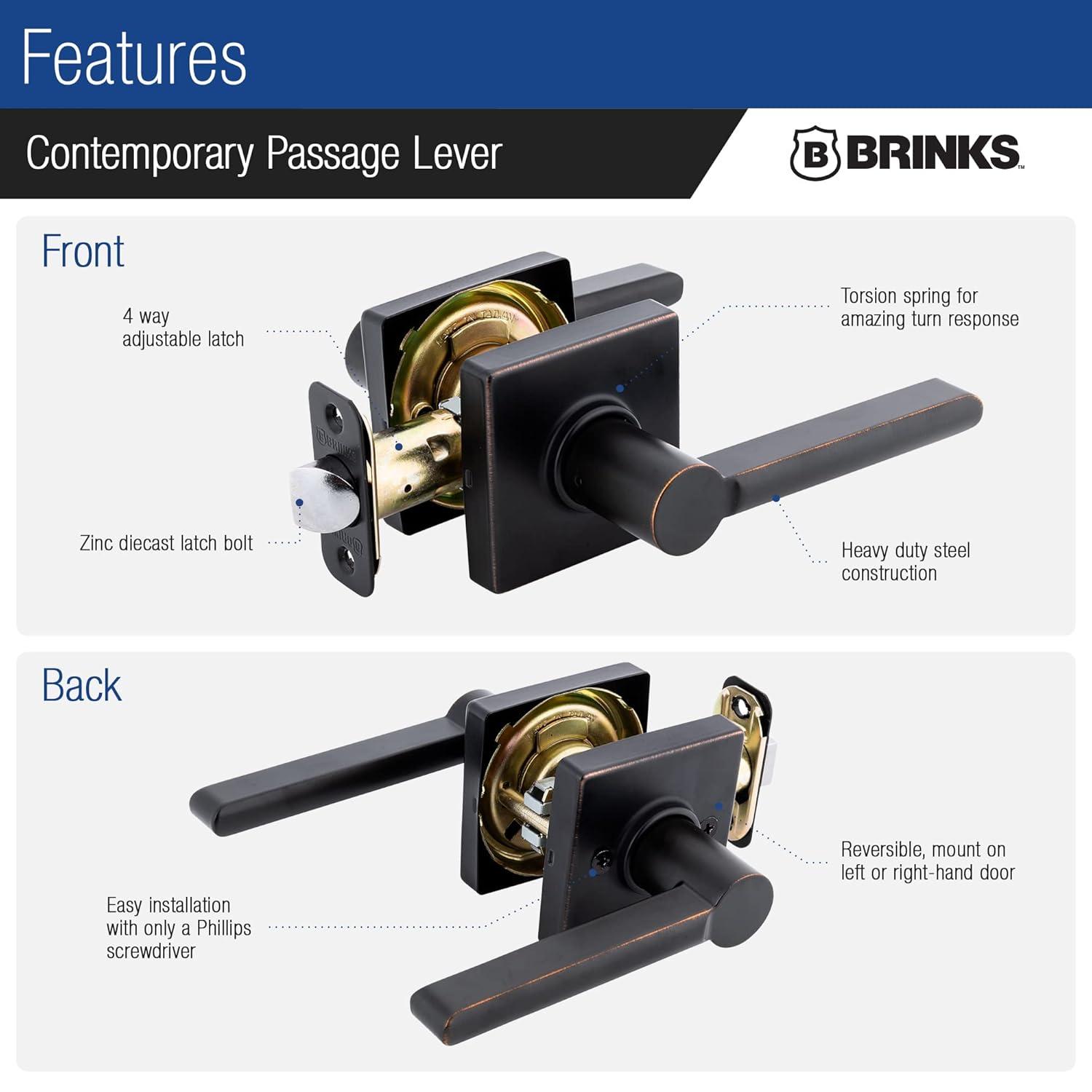 Brinks Mendocino Contemporary Passage Lever