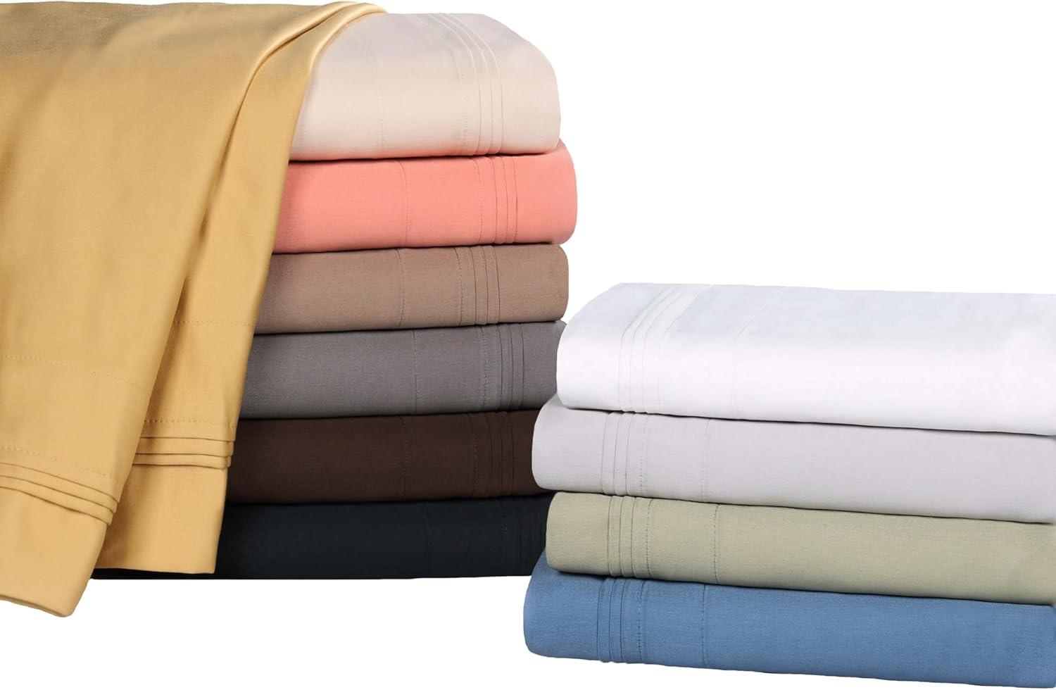 Superior Egyptian Cotton Deep Pocket Solid Luxury 1500 Thread Count Sheet Set