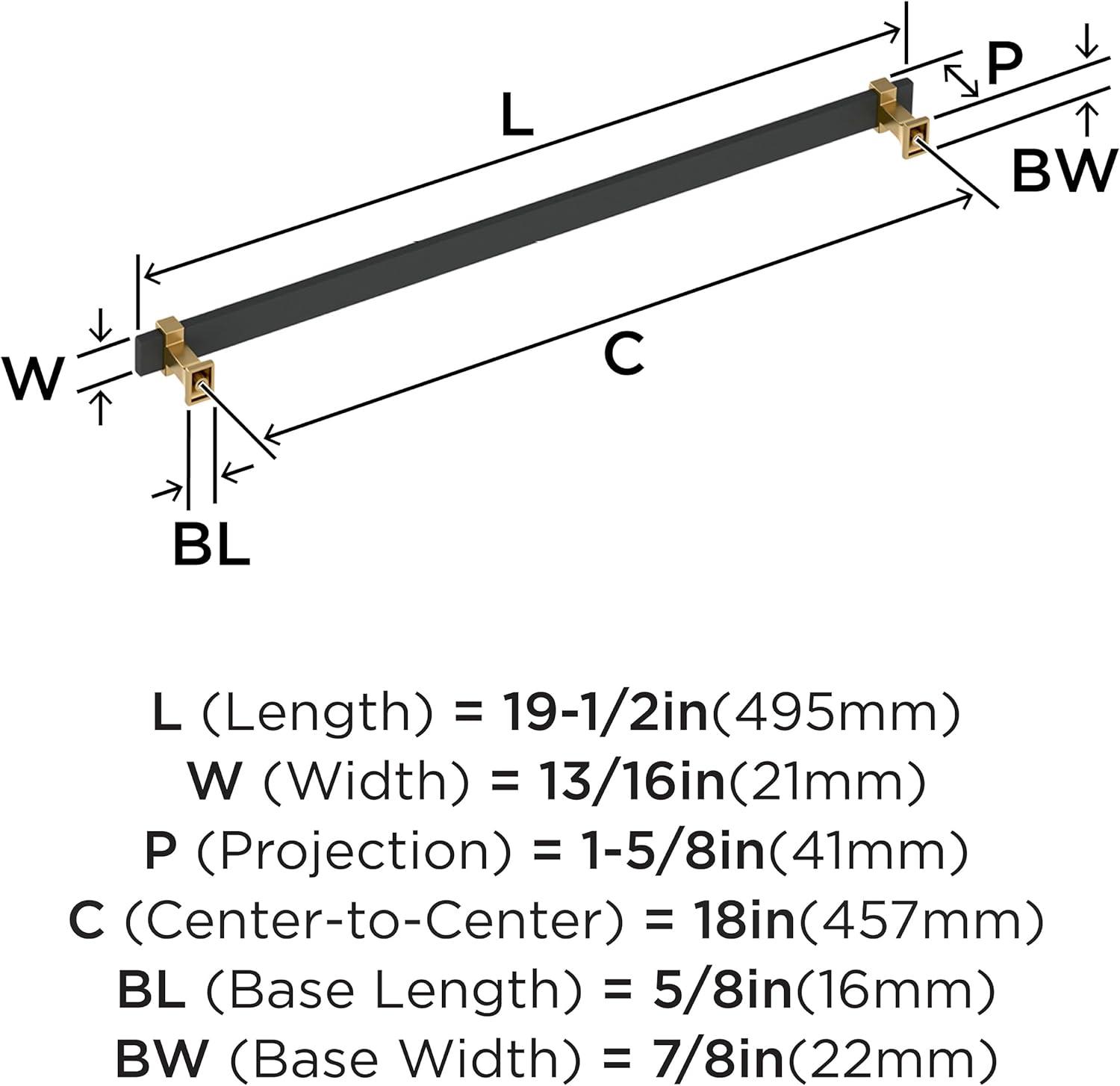 Amerock Overton 18 inch (457mm) Center-to-Center