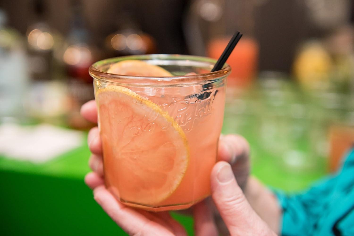 Le Parfait Jam Pot - 324ml Faceted French Working Glass w/Snap Cover, 11oz (Pack of 6)