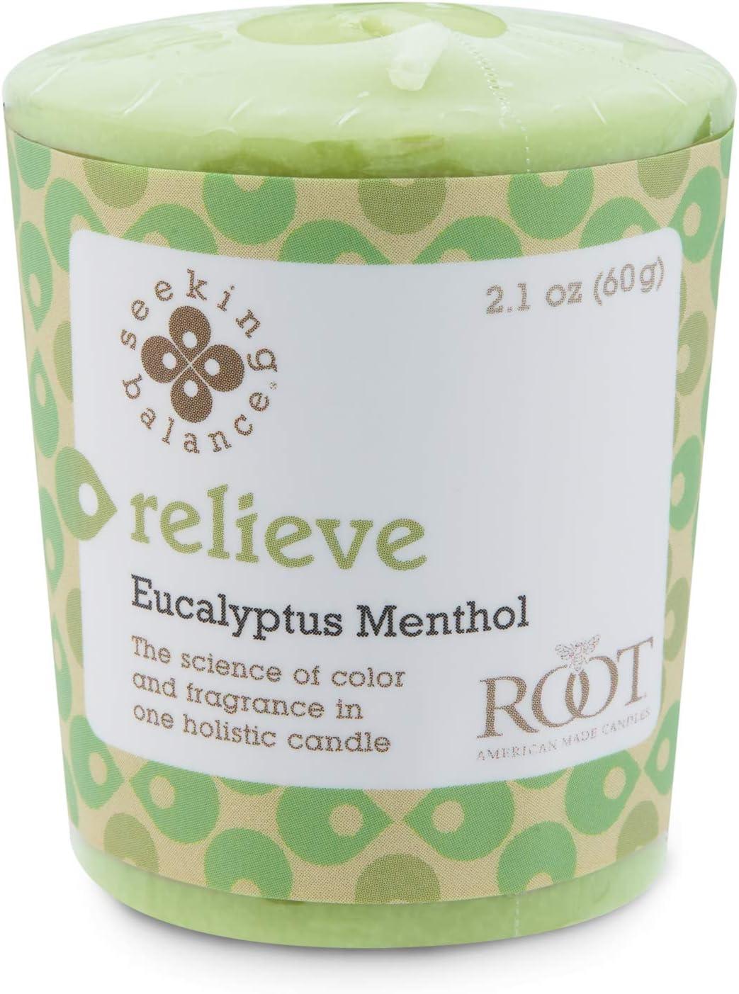 Seeking Balance Relieve Eucalyptus Menthol Scented Votive Candle