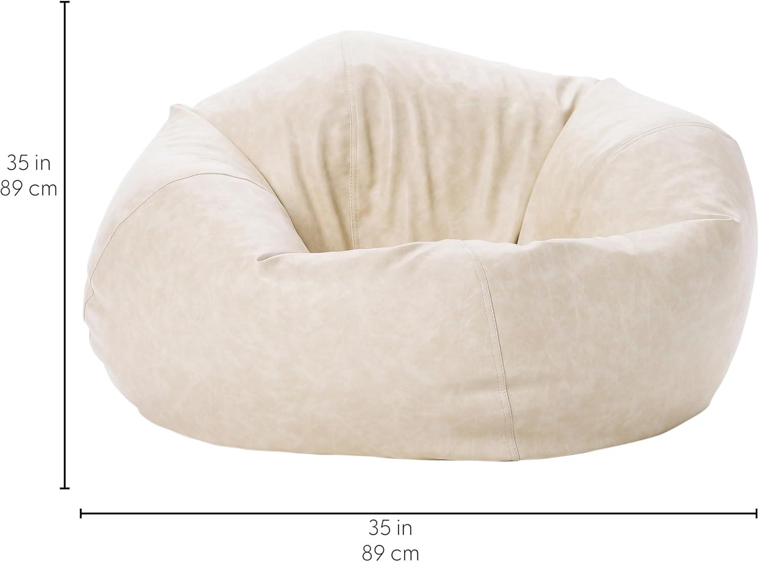 Standard Faux Leather Classic Bean Bag