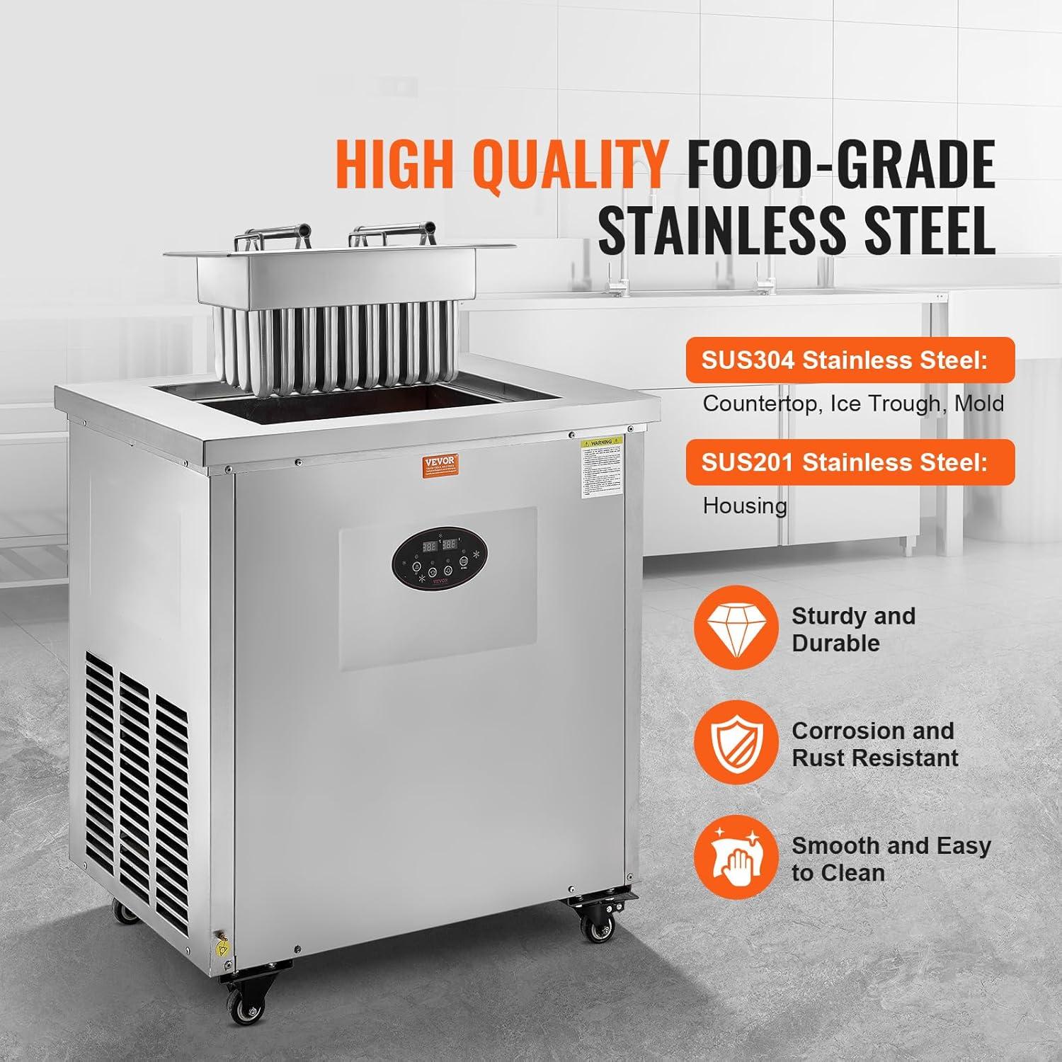 Stellweilan Tessberg Commercial Popsicle Machine 2 Mould Set - 52 PCS Ice Pops Making Machine