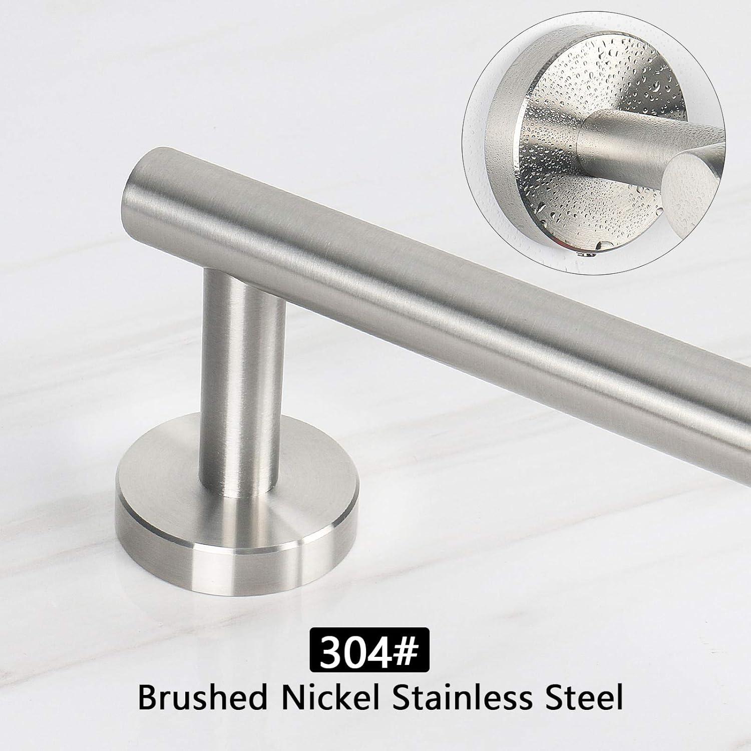 33-Inch Brushed Nickel Stainless Steel Wall Mounted Towel Bar