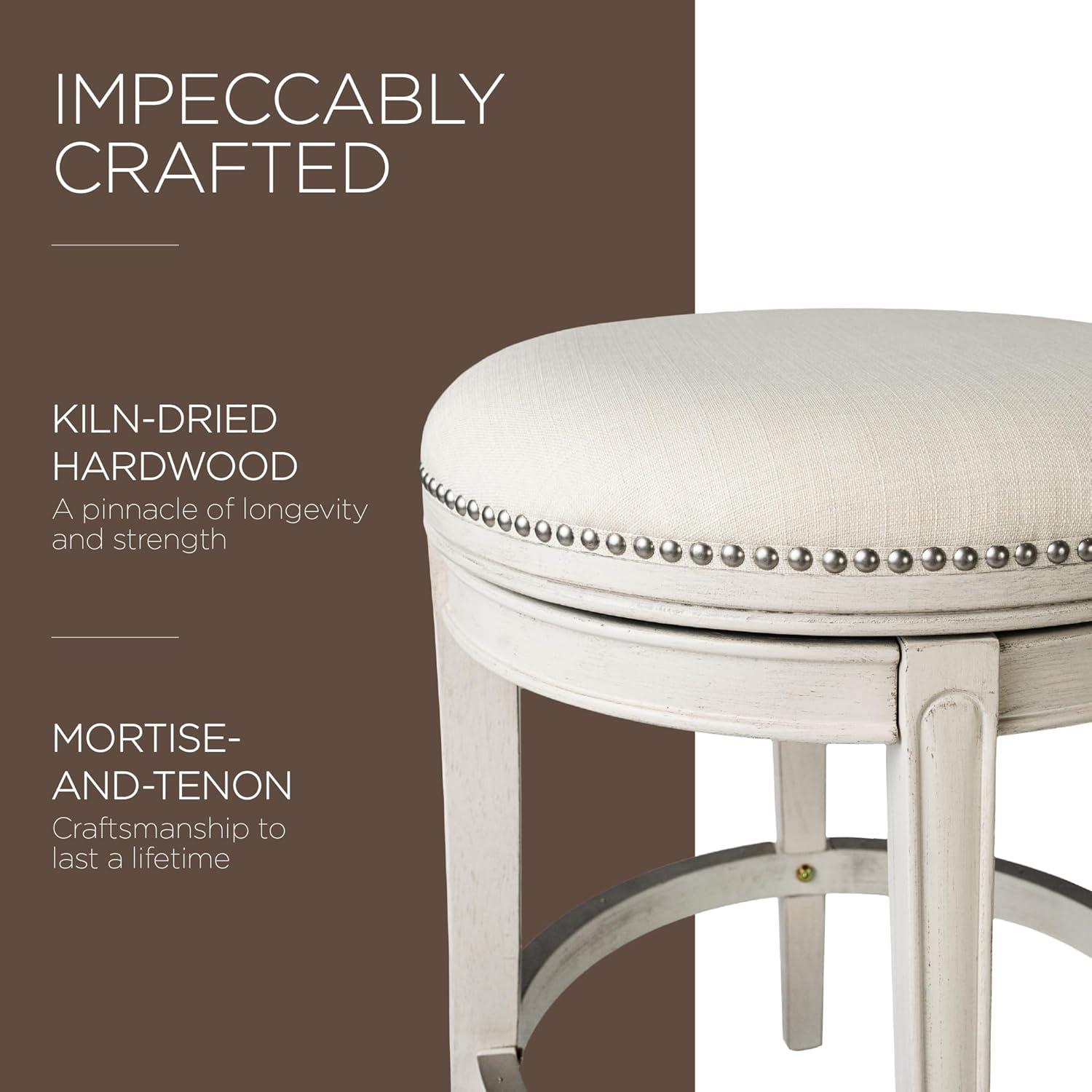 Maven Lane Alexander Counter Stool with Fabric Upholstery