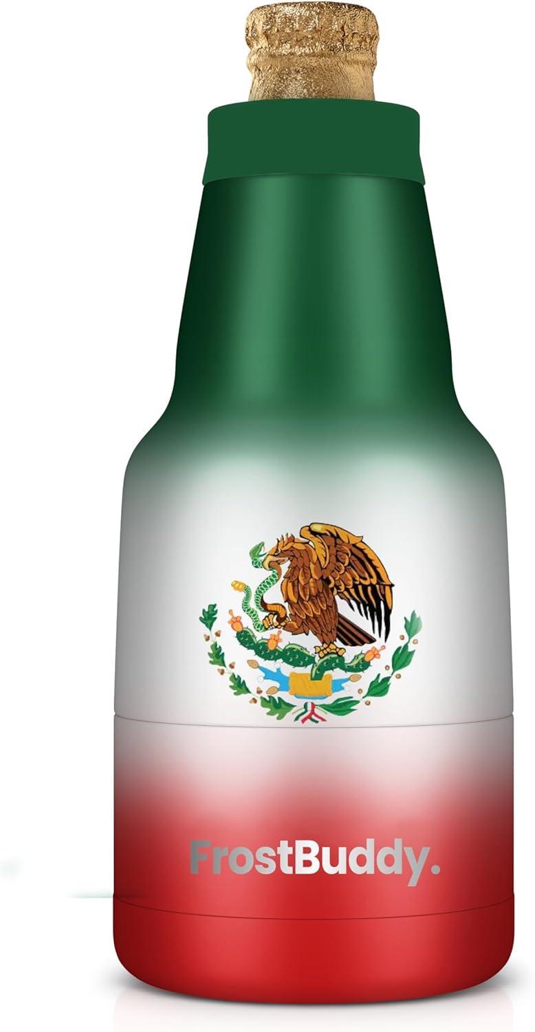 Frost Buddy - Modelo Beer Cooler Bottle - Beer Cooler - Double Wall Vacuum Insulated for Ice Cold Beer - Stainless Steel (Mexico)