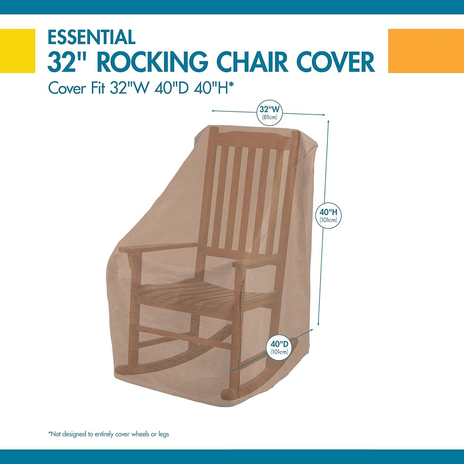 Duck Covers Essential Water-Resistant 32 Inch Rocking Chair Cover