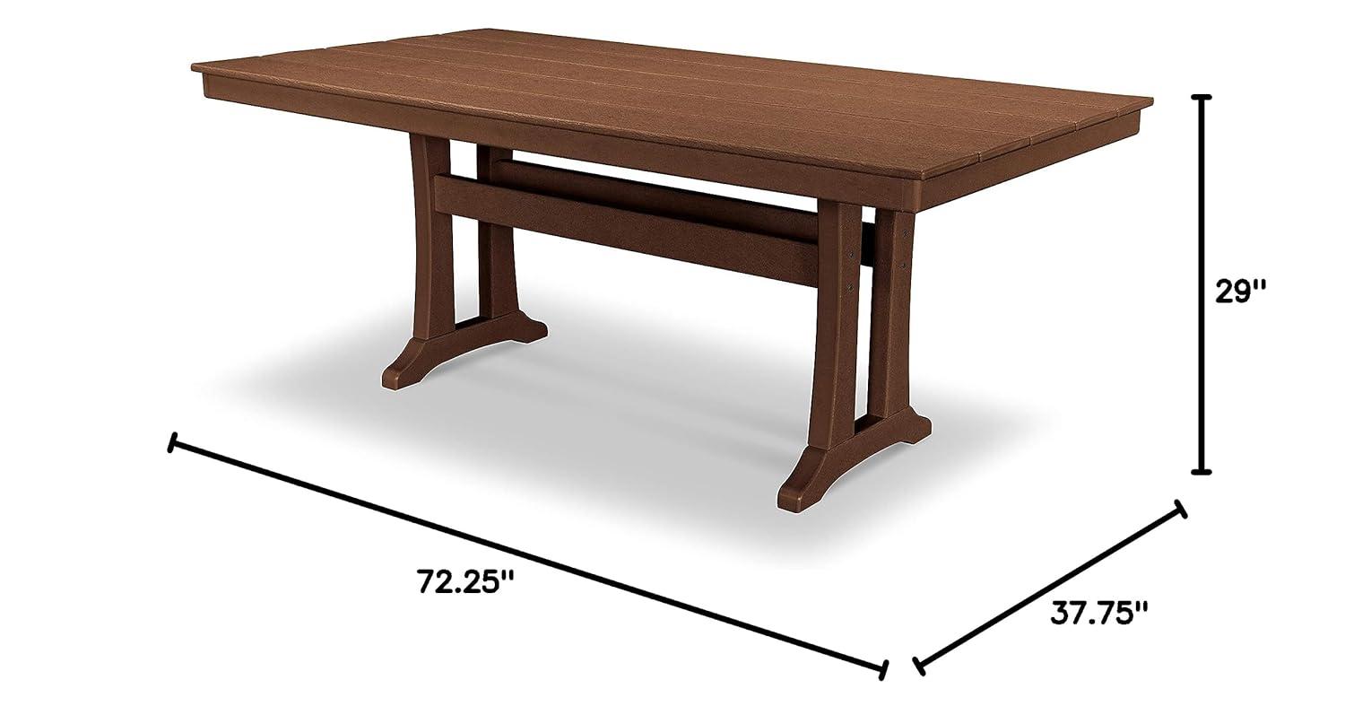 Farmhouse Trestle 37" x 72" Dining Table