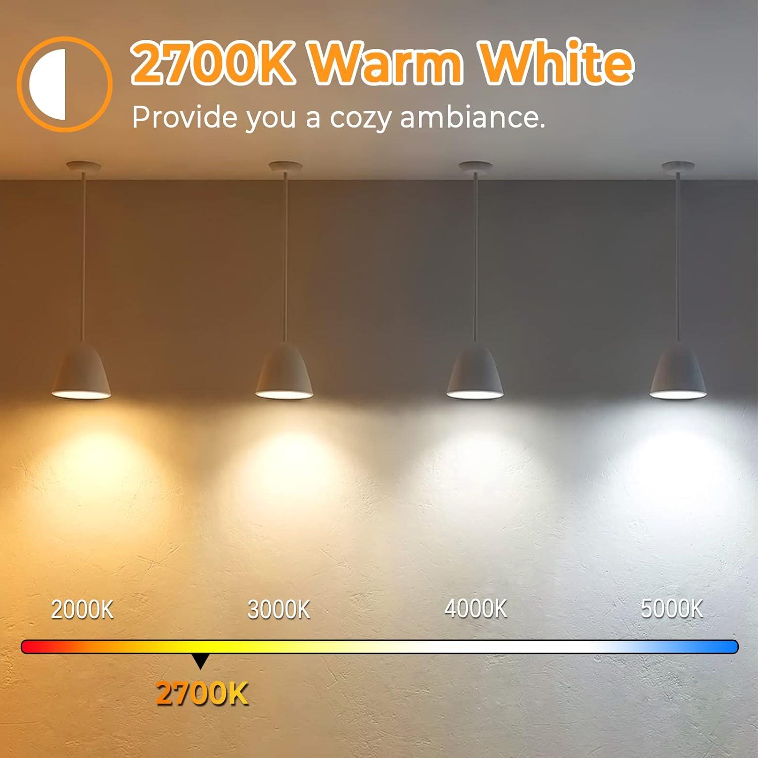 KY Vintage LED Edison Bulbs 6W, Equivalent 60W Incandescent, Warm White 2700K, ST58 Antique LED Filament Bulbs with 90+ CRI, E26 Medium Base,Dimmable, Clear Glass, Pack of 6