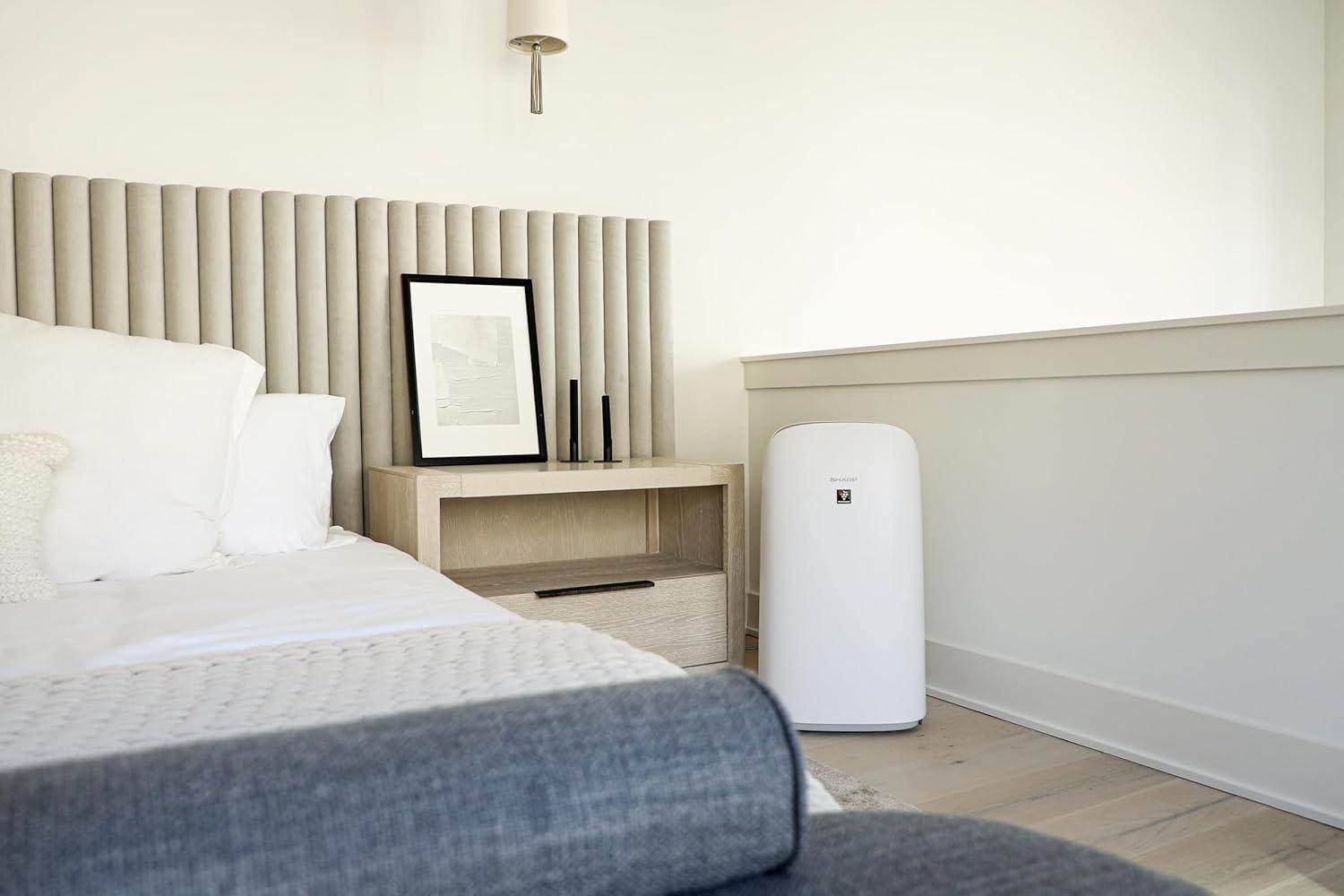 Sharp White Smart Air Purifier and Humidifier with HEPA Filter