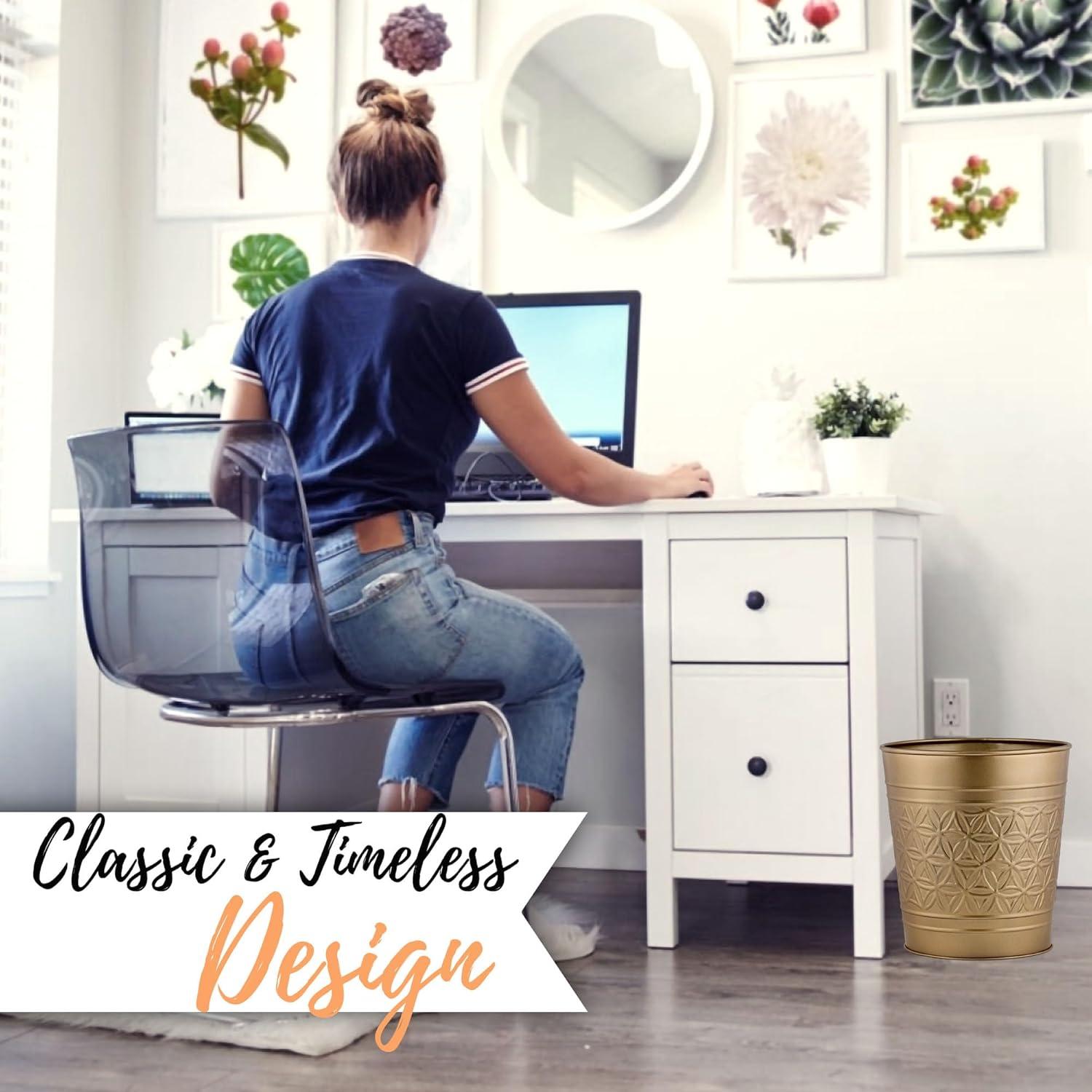 Autumn Alley Alley Metal Open Waste Basket - 1.7 Gallons