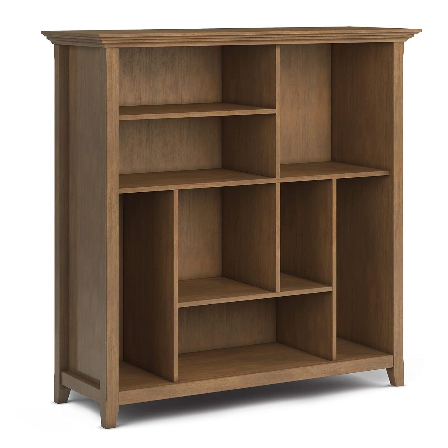 Simpli Home Multi Cube Bookcase And Storage Unit In Rustic Natural Aged Brown