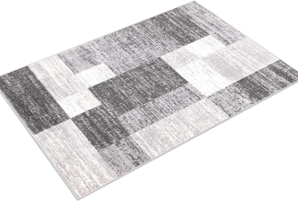 World Rug Gallery Modern Geometric Boxes Area Rug