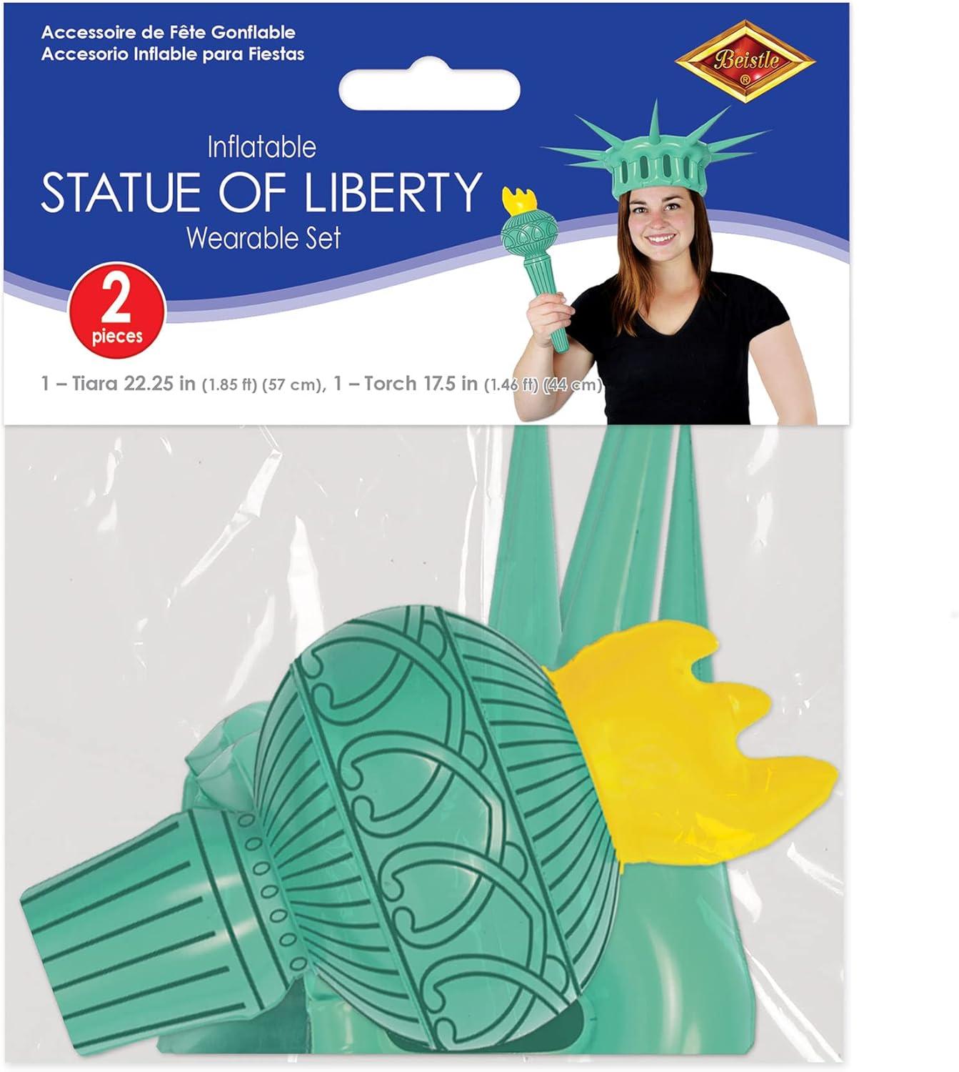 Inflatable Statue of Liberty Crown and Torch Set