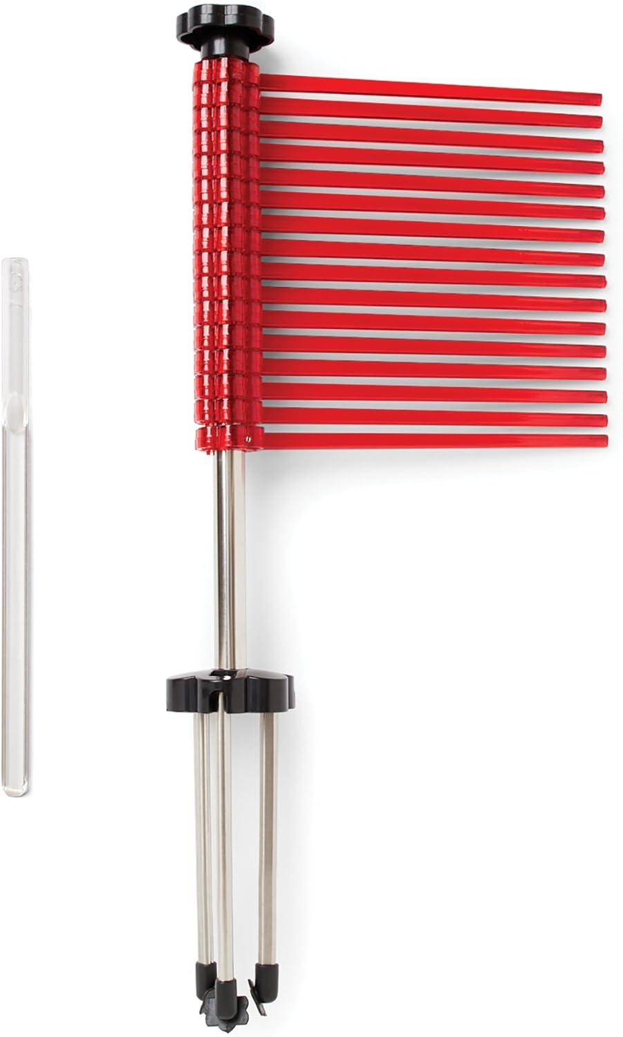 Red Collapsible Pasta Drying Rack with Rotating Arms