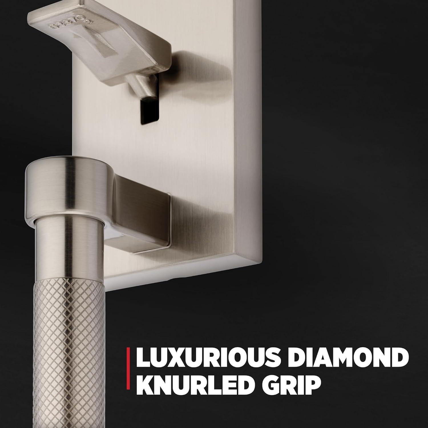 Kwikset Prava Front Door Lock Handle and Deadbolt Set, Entry Handleset Exterior with Interior Reversible Lever, Satin Nickel, Pick Resistant SmartKey Rekey Deadbolt Security, with Microban Protection