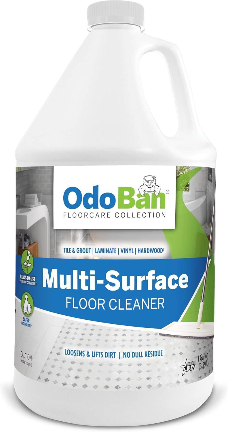 OdoBan Ready-to-Use Multi-Surface Floor Cleaner, Powerful Hydrogen Peroxide Formula, 1 Gallon
