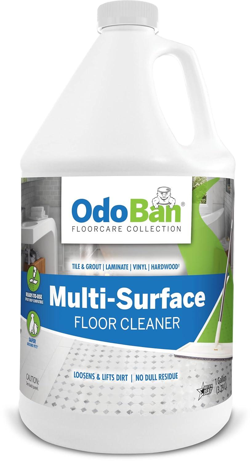 OdoBan Ready-to-Use Multi-Surface Floor Cleaner, Powerful Hydrogen Peroxide Formula, 1 Gallon