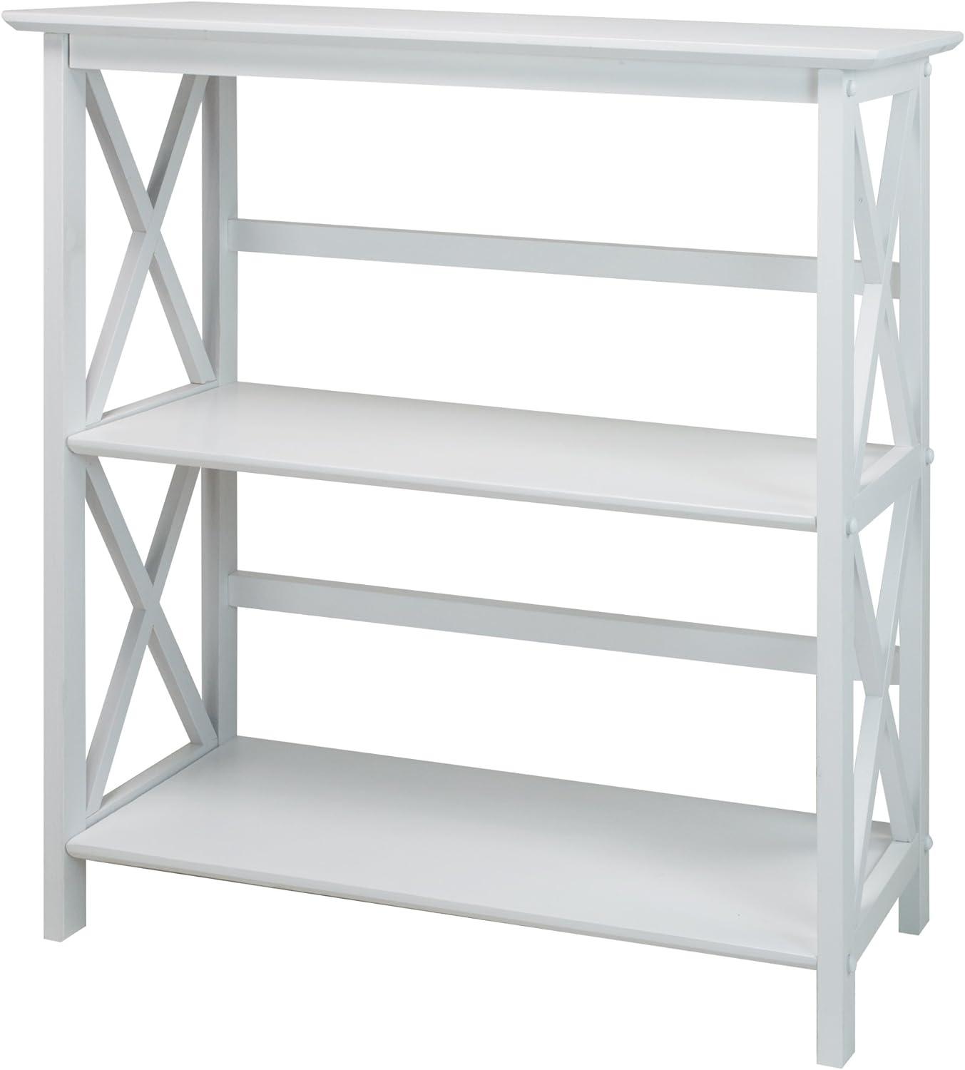 Ebern Designs Solid Wood Etagere Bookcase