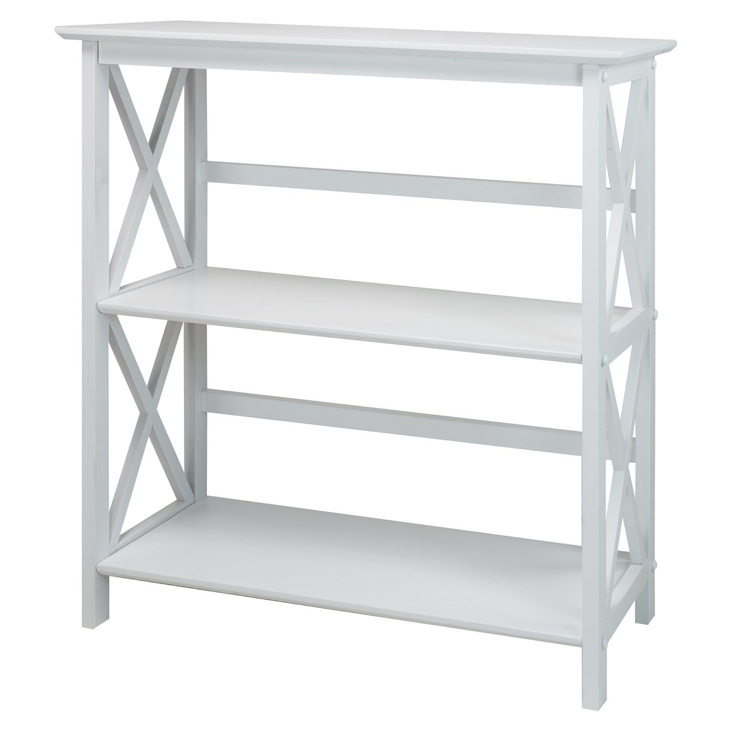 Ebern Designs Solid Wood Etagere Bookcase