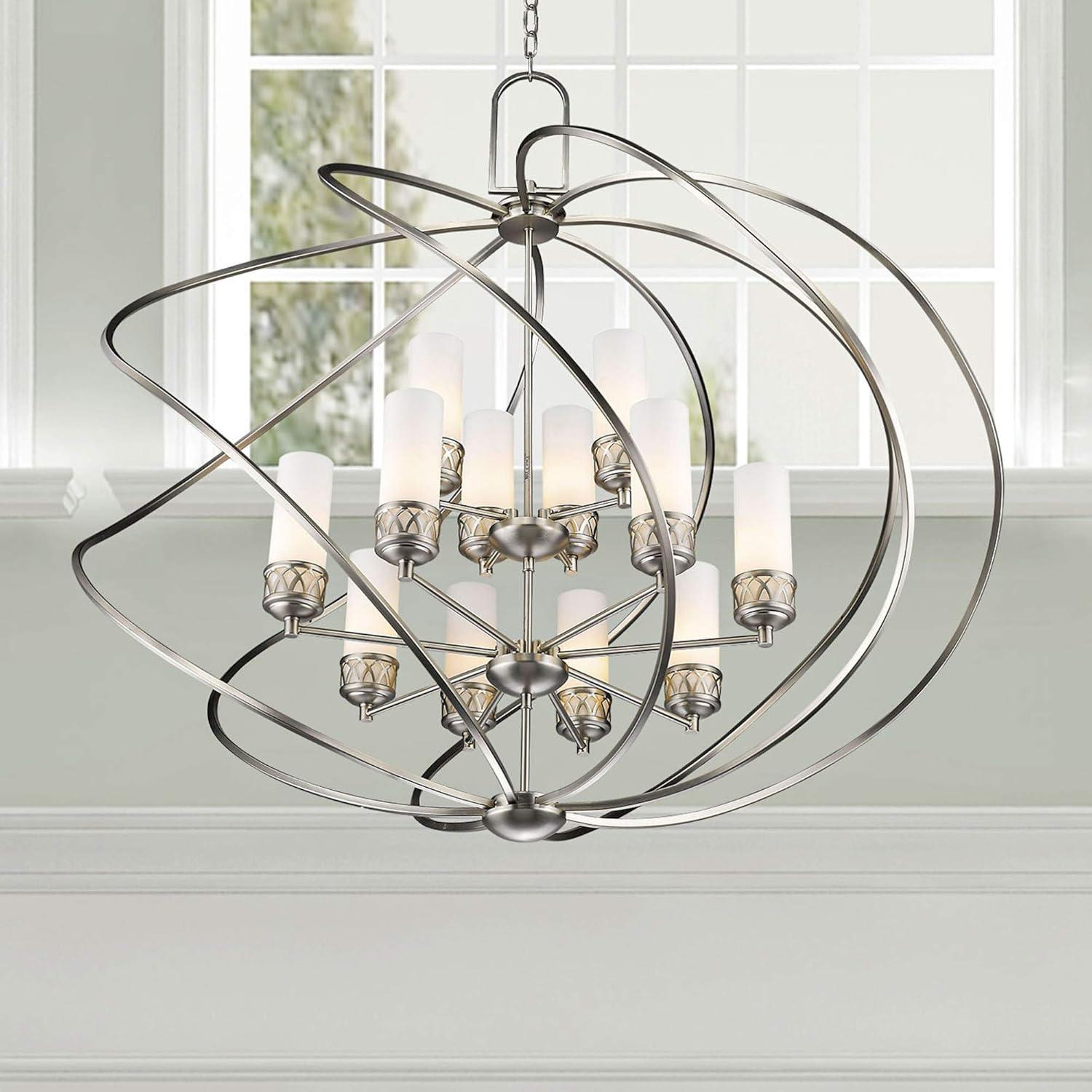 Livex Lighting 47199-67 Westfield 12-Light Foyer Chandelier, Olde Bronze